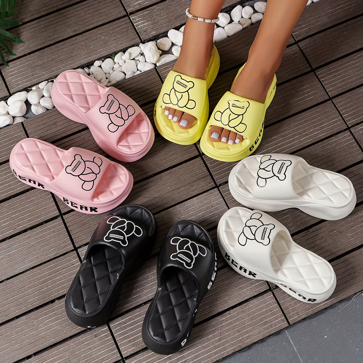 Women’s EVA Platform Slides Casual Summer Wedge Shoes