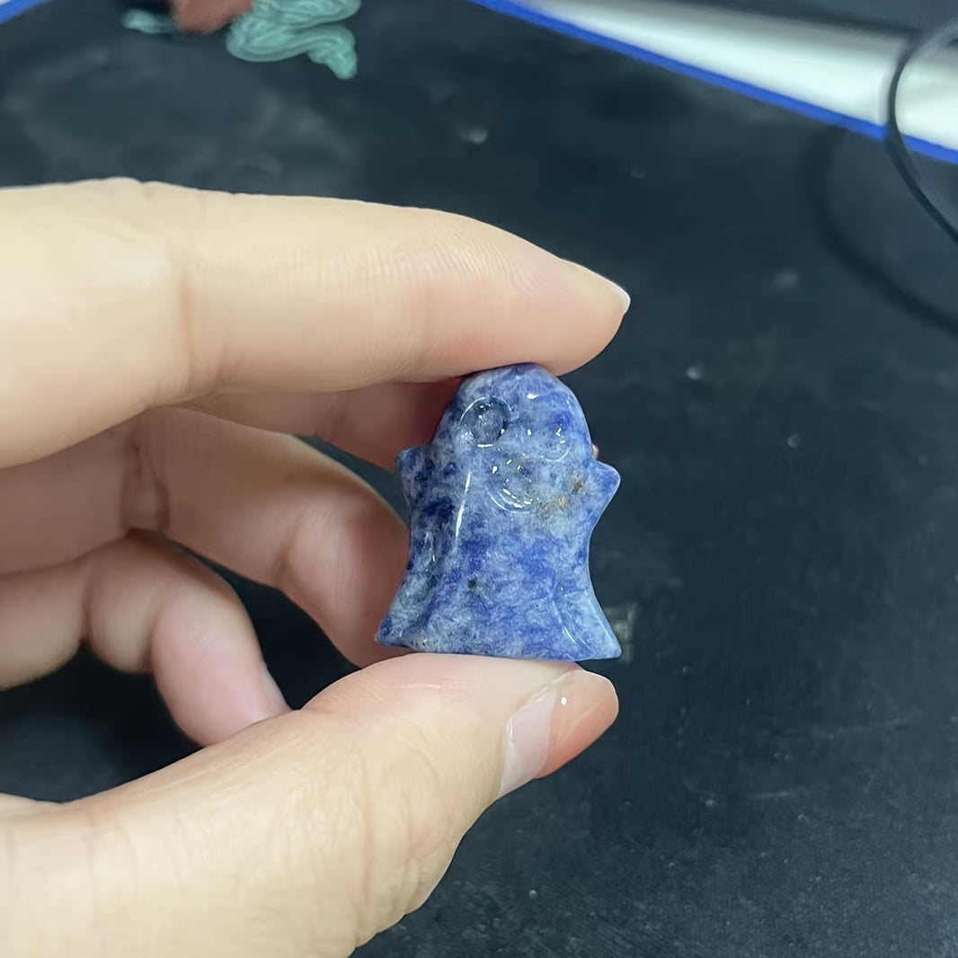 10 dona Tabiiy Kvarts toshlari va Xuddi O'liklar Haykali uchun Xalloween Uy Dekori