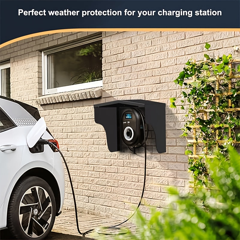 Universal Stainless Steel Charging Station Cover Weatherproof for Garage and Parking
