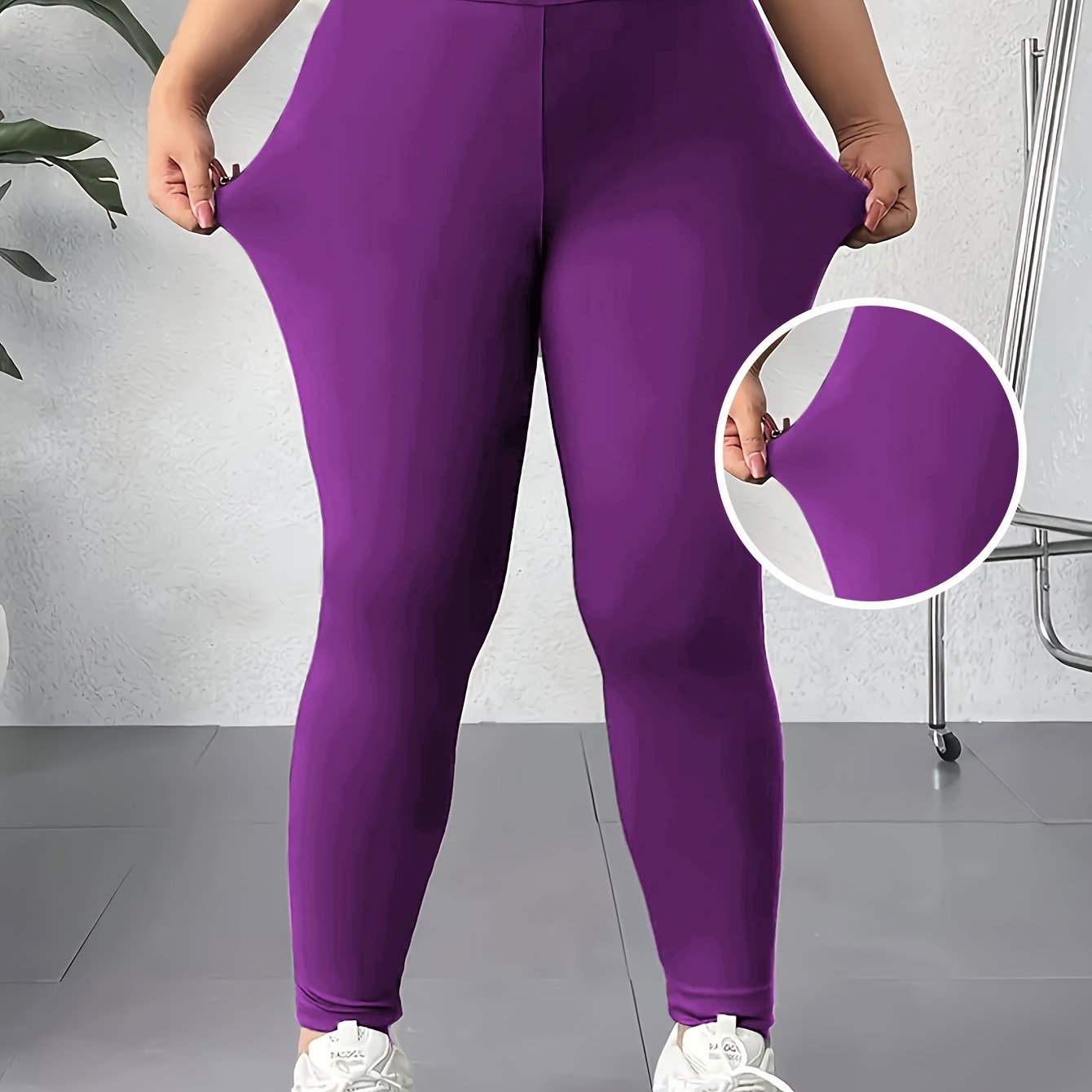 Leggings de talla grande para mujer de cintura alta que levantan los glúteos, color verde oliva, ajuste ajustado