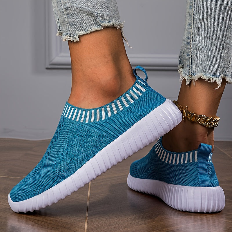 Women's Slip-On Breathable Low Top Sneakers for Gym Running and Walking