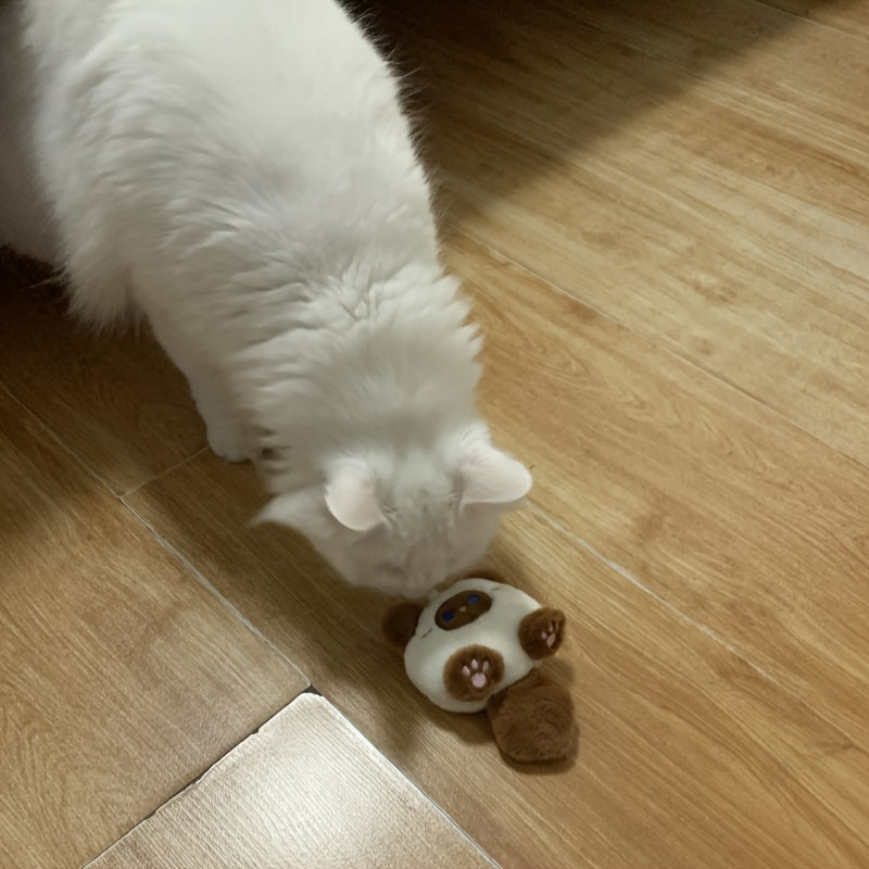 Durable Plush Cartoon Cat Dog and Cat Chew Toy for All Sizes