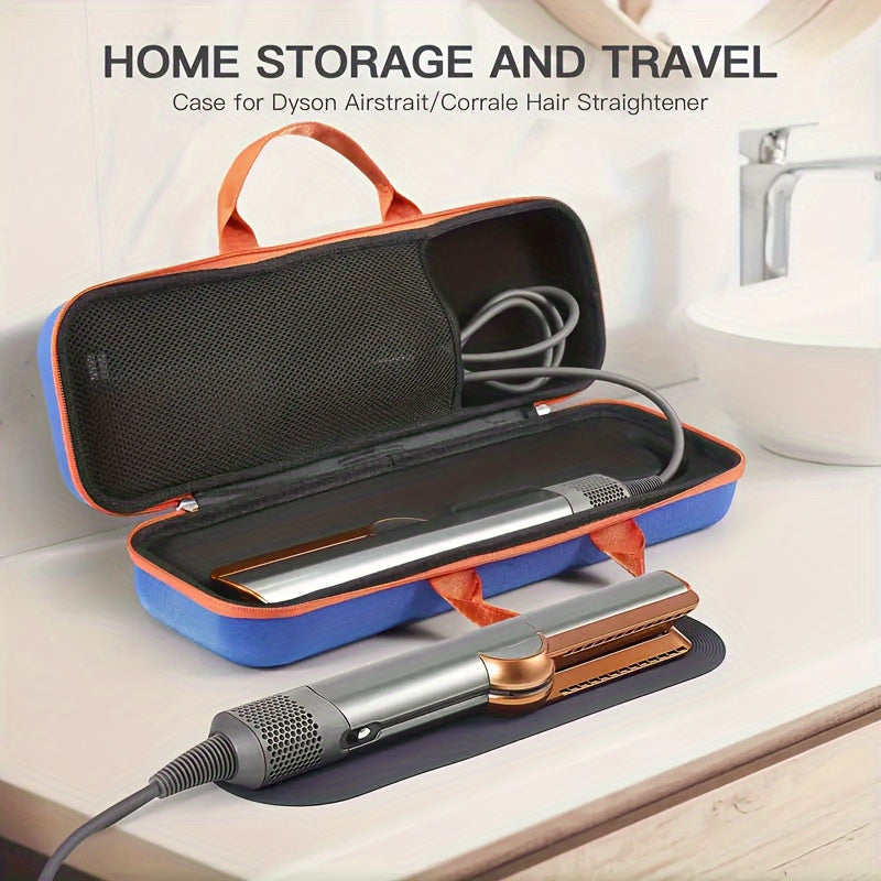 Nylon Travel Case for Straighteners Shockproof Dustproof with Mesh Pockets Handle Zipper