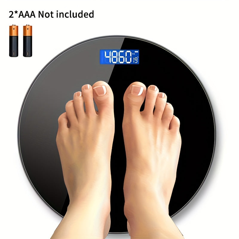 Цифровые напольные весы с LED-дисплеем, точное измерение веса тела, питание от батареи