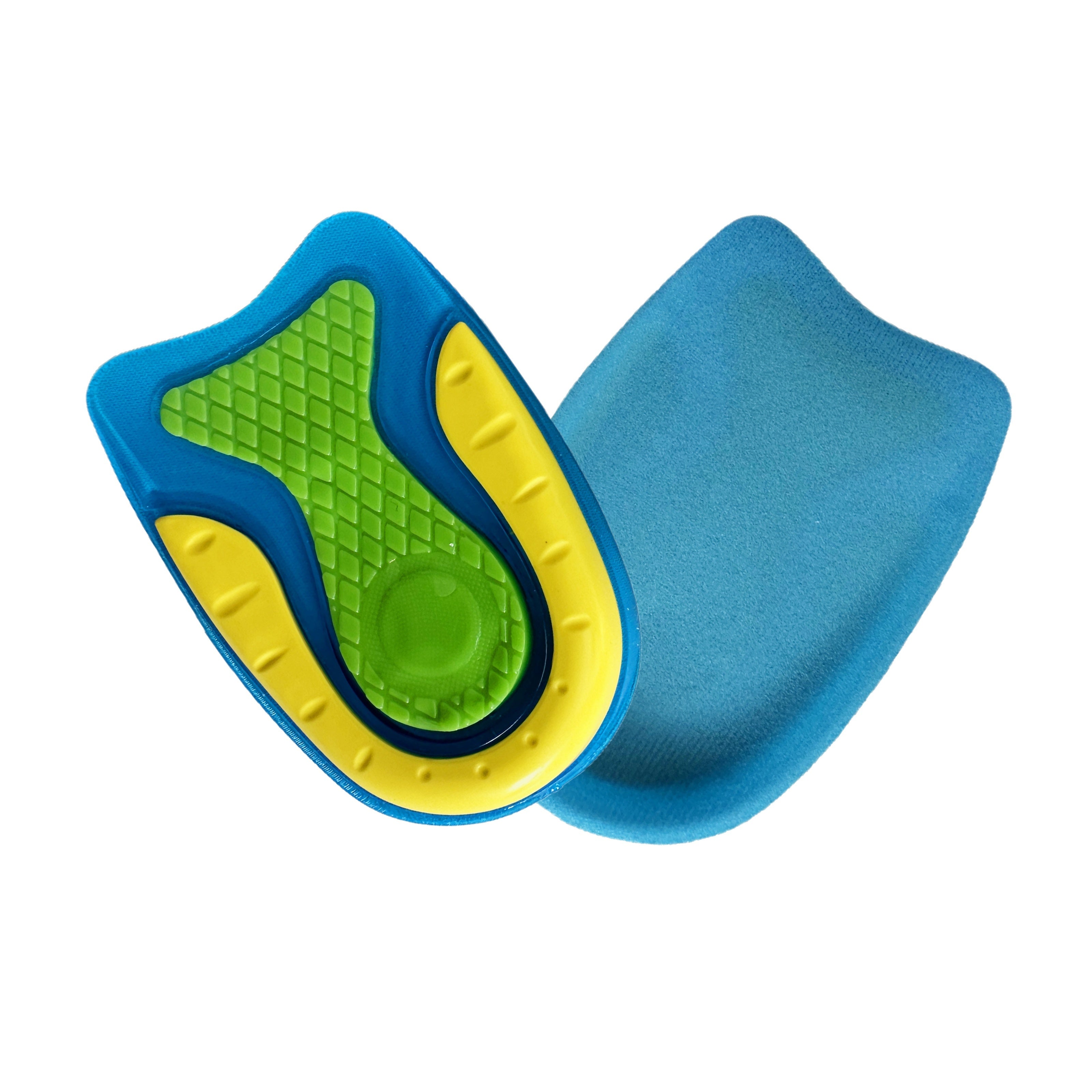 Unisex TPE Gel Shock-Absorbing Insoles U-Shaped Heel Cushions Half Size