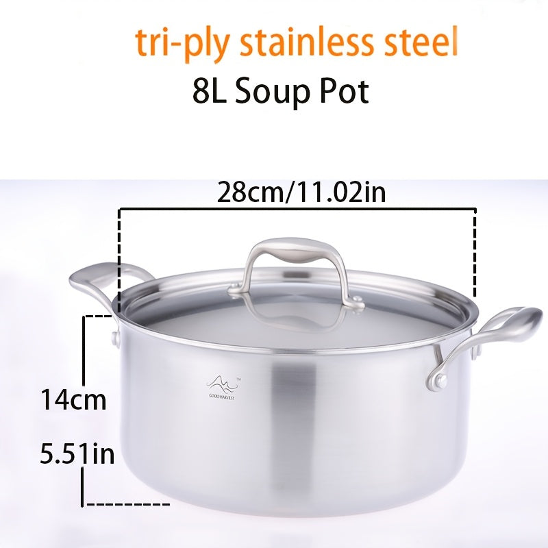 28 см стерлингдан тўғрилган идиш, қопқоғи билан, шўрва, шўрва ва сослар учун