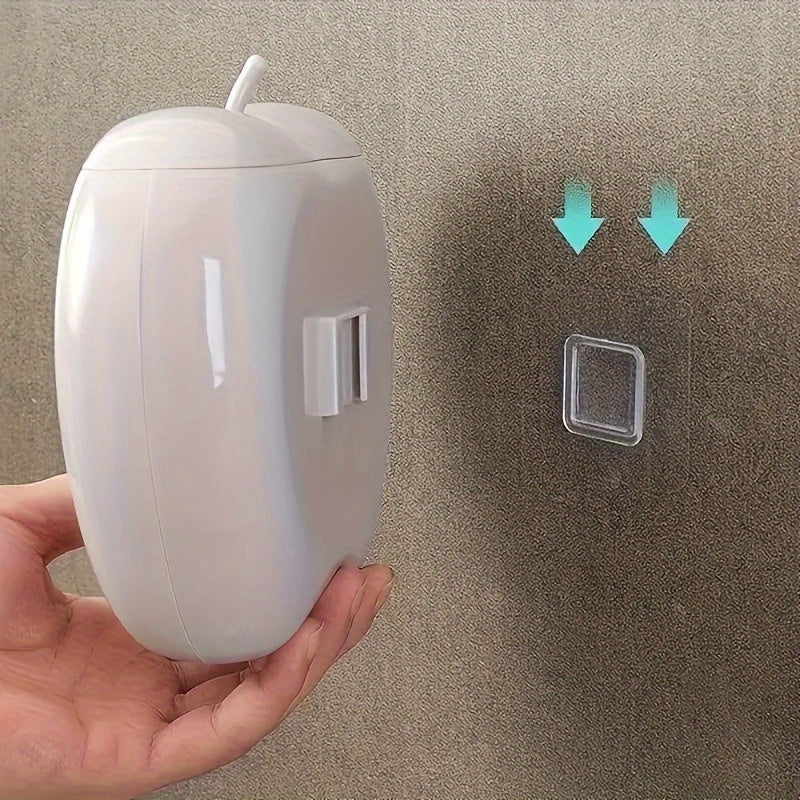 Organizador de almacenamiento en forma de manzana para pared para cocina y baño