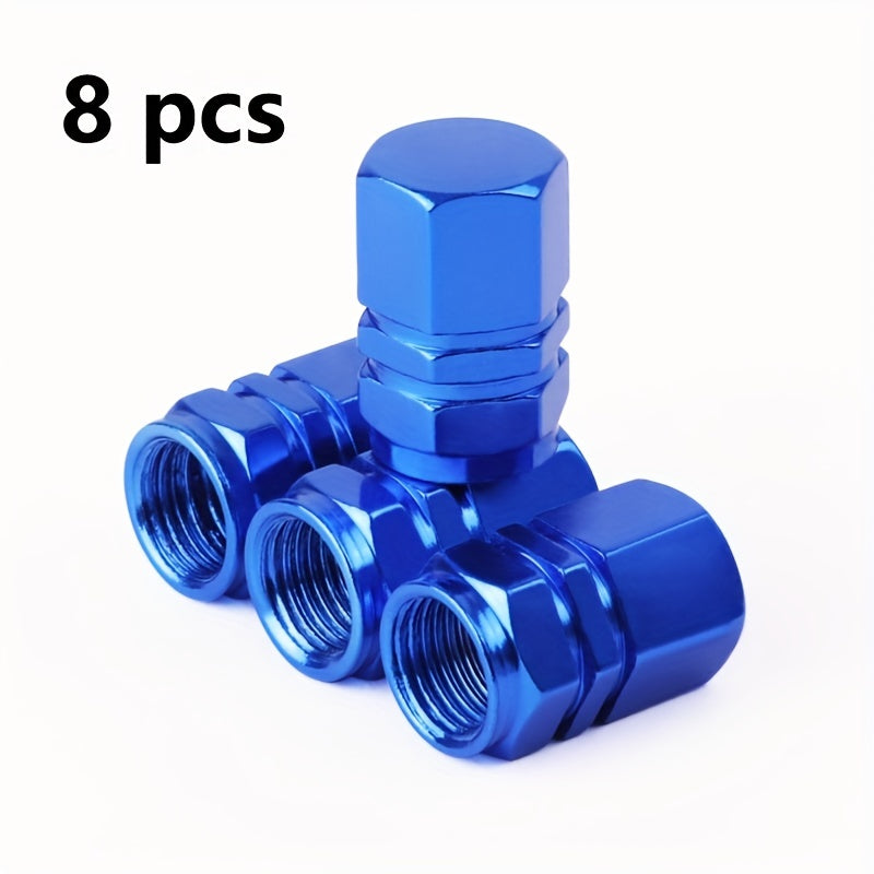 4/8 piezas de tapas de válvula de neumático de aleación de aluminio para coche, cubiertas de válvula de aire para motocicleta, accesorios para ruedas