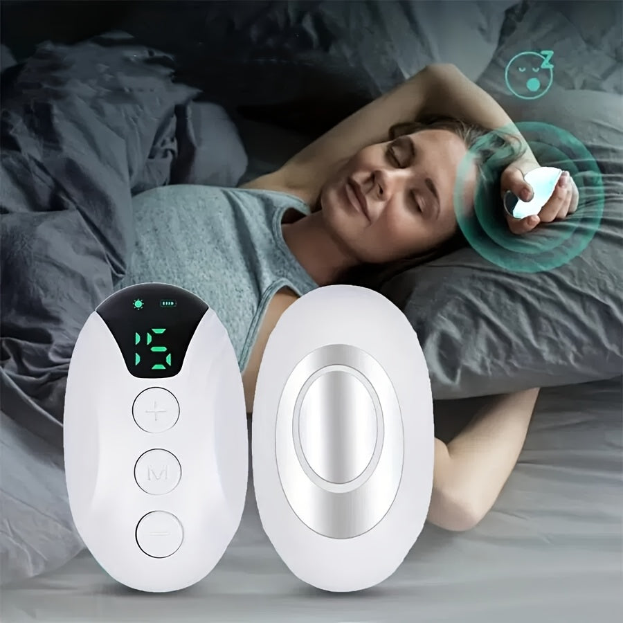 Portable Handheld Sleep Aid Massager with Digital Display USB Rechargeable Relaxation Device