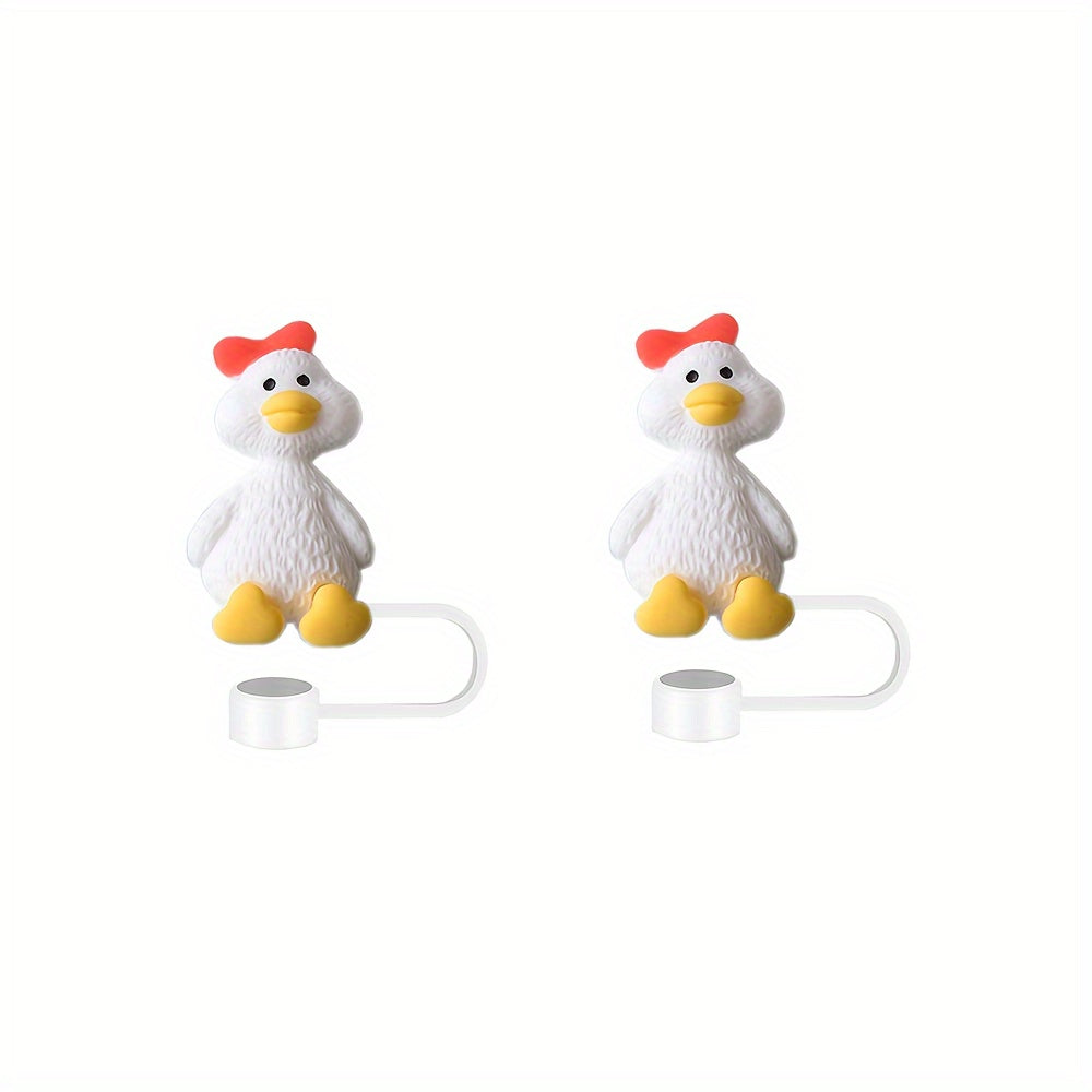 Set of 2 Duck Resin Toppers for 30oz and 40oz Tumblers Durable Glassware Accessories