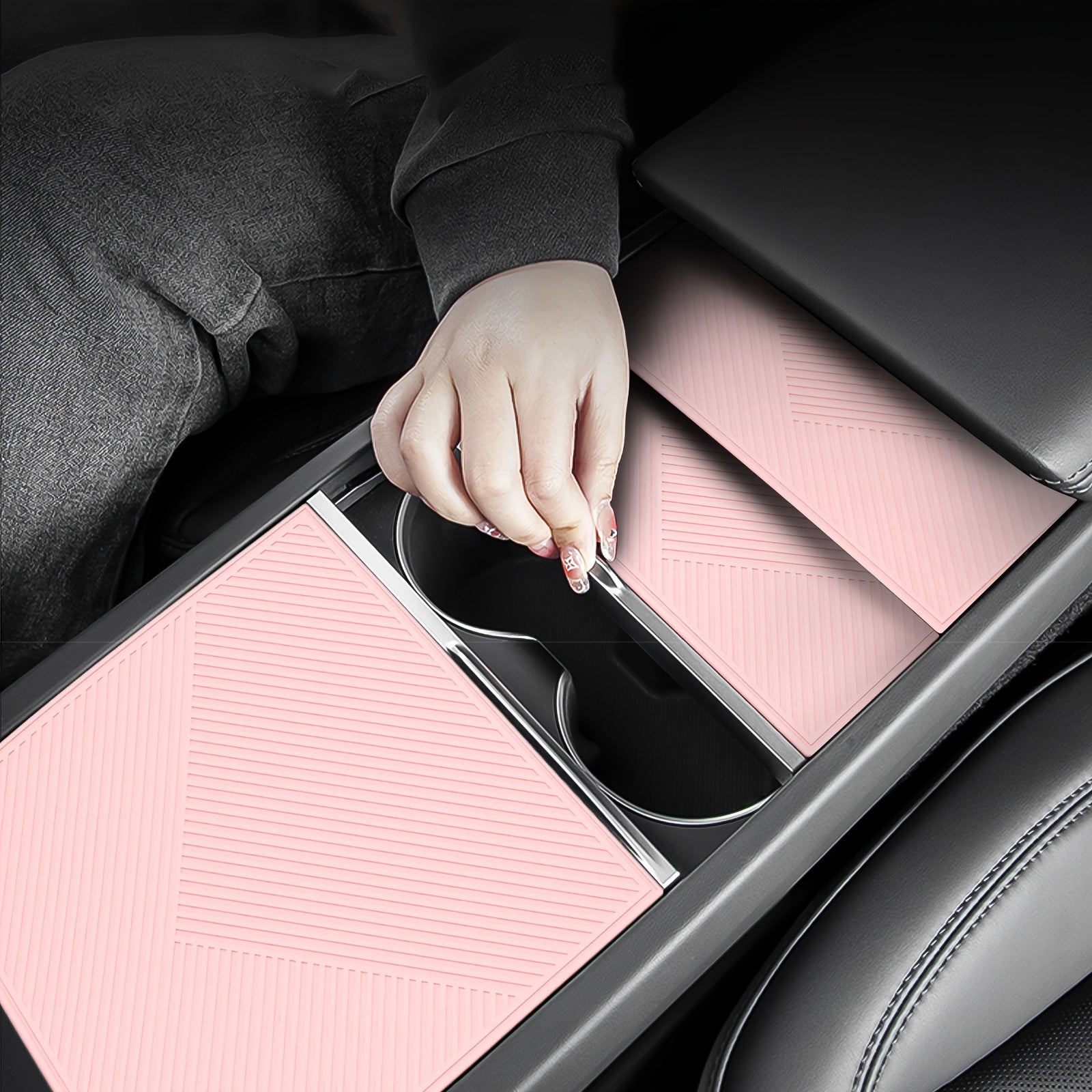 Car Interior Silicone Protective Pad for Center Control Panel Non-Slip Wear-Resistant