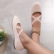 Women's Slip-On Ballet Flats, Solid Color, Soft Sole, Casual Casual Shoes