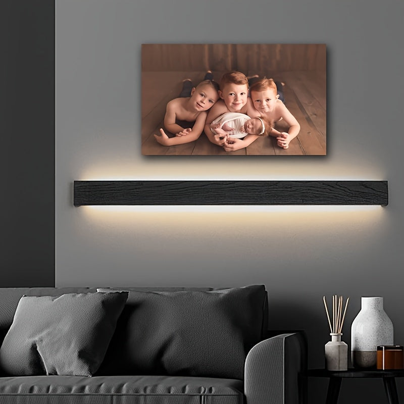 Custom Framed Canvas Print of Family Photo UV-Printed Wall Art for Living Room Bedroom Office