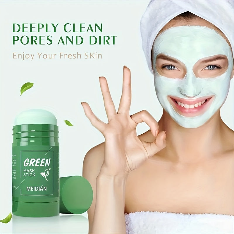 Barra de mascarilla facial de té verde 40g para limpiar los poros y rejuvenecer la piel