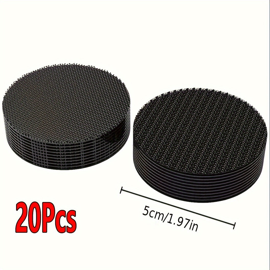 20pcs Car Carpet Tape Floor Mat Fixing Bracket Self-Adhesive Fastener Stickers