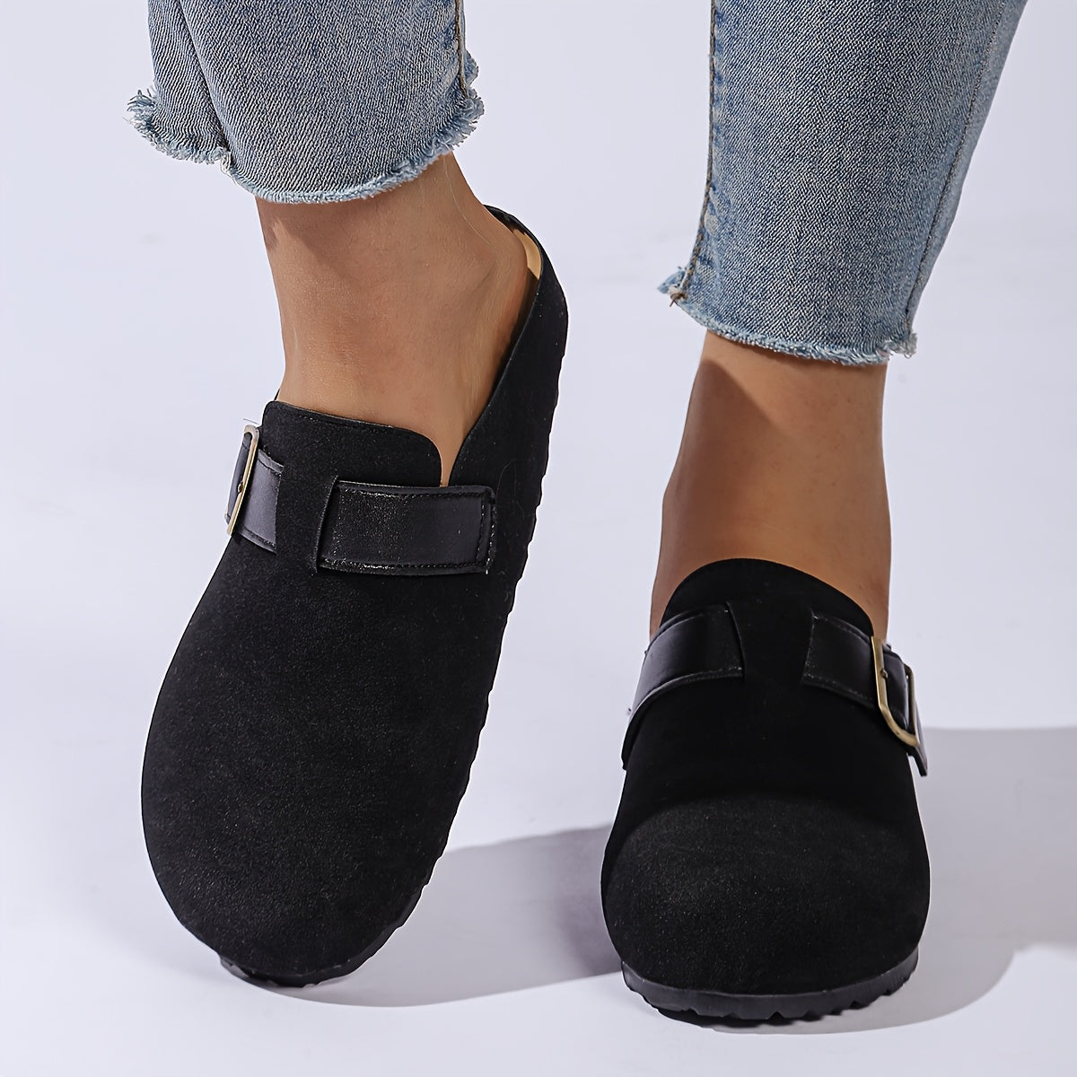 Women's Floral Fairy Style Mules Soft Sole Slip-On Casual Shoes