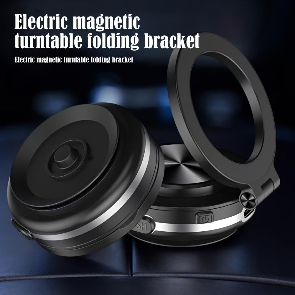 Magnetic Car Phone Holder Electric Vacuum Suction 360° Rotating