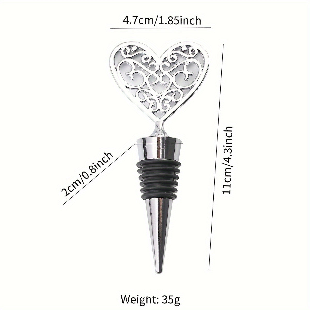 Red Wine Bottle Stopper Zinc Alloy Durable Barware Accessory