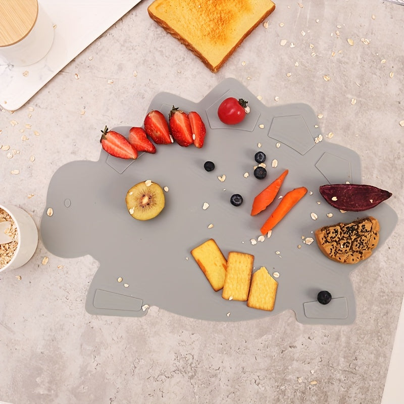 Dinozavr dizayni bilan silikon bolalar ovqat joyi - Bolalar ovqatlanishi uchun xavfsiz