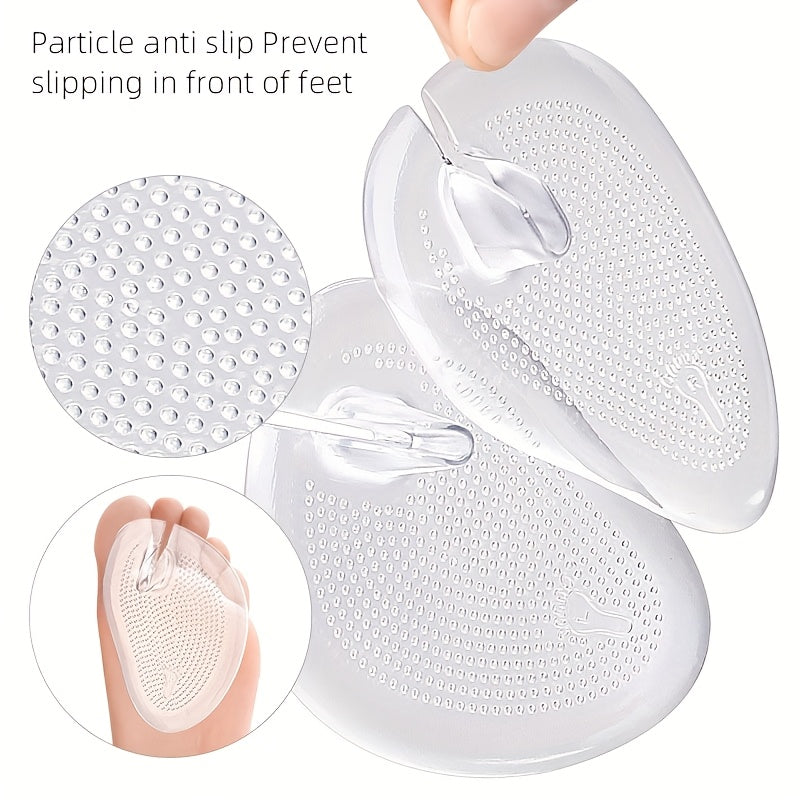 Unisex Silicone Toe Separator Sandals Anti-Slip Half Pads Flip-Flops