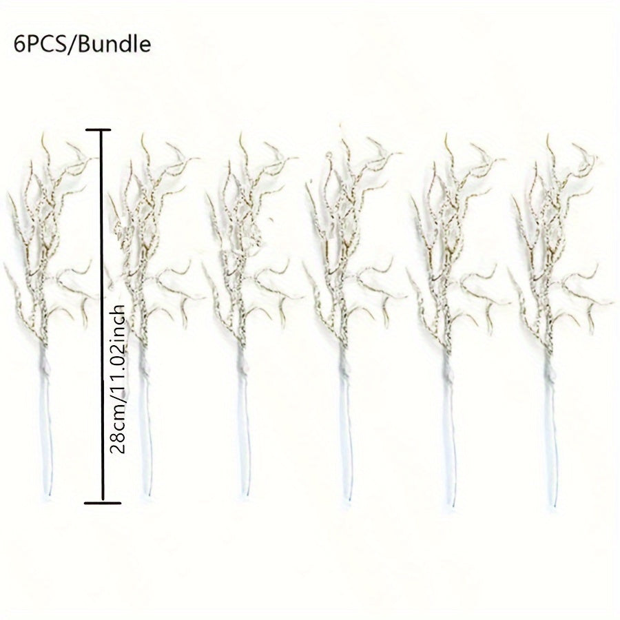 Ramillete de 6 o 12 ramas de pino artificial para decoraciones de boda y Navidad