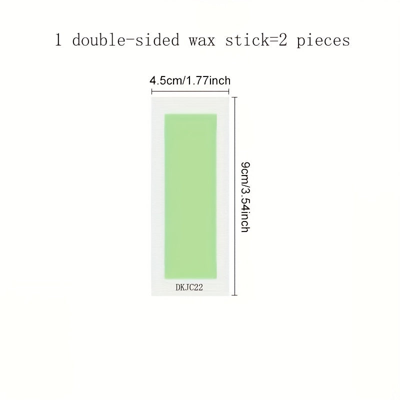 Tiras de cera suaves para rostro y bikini, hipoalergénicas, sin residuos, 8 piezas