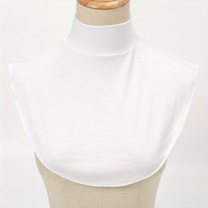 Women's Elastic Fake Collar Scarf for Casual Warmth Polyester Elegant
