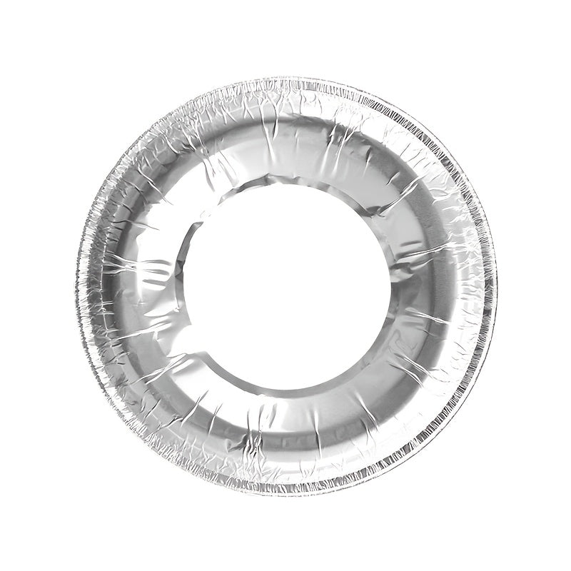Round Gas Stove Oil-Proof Mat with Tin Paper Protective Pad and Aluminum Foil Sticker