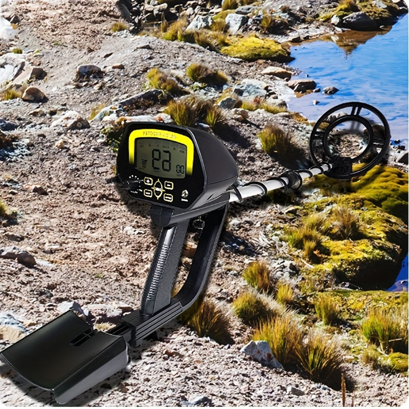 Metal Detector with LCD Display and 3-Tone Audio for Treasure Hunting Beachcombing and Archaeology