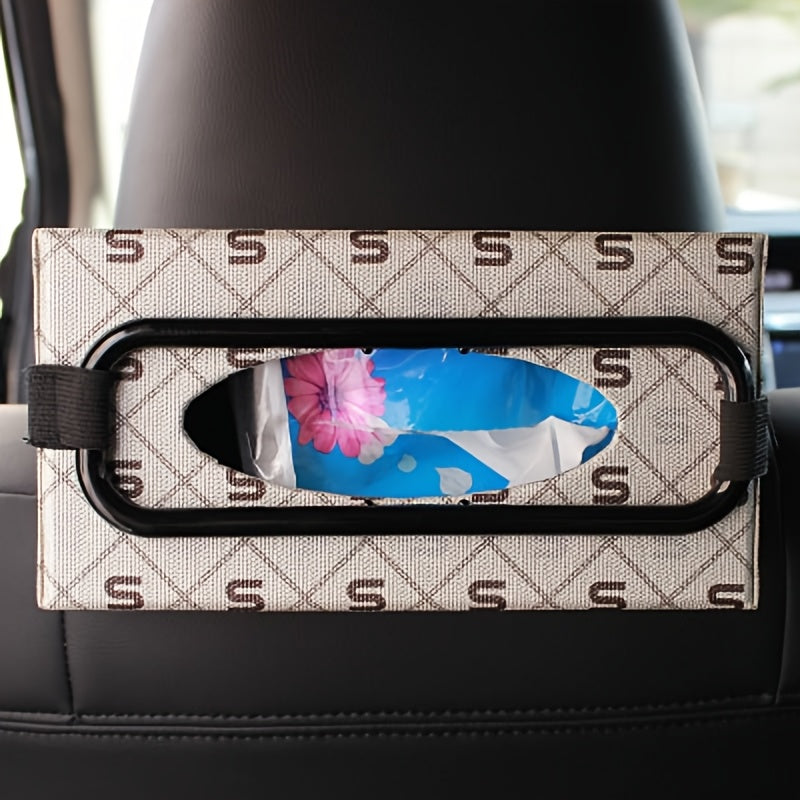 Car Tissue Storage Rack for Sun Visor and Backrest, Easy to Install, Travel Organizer