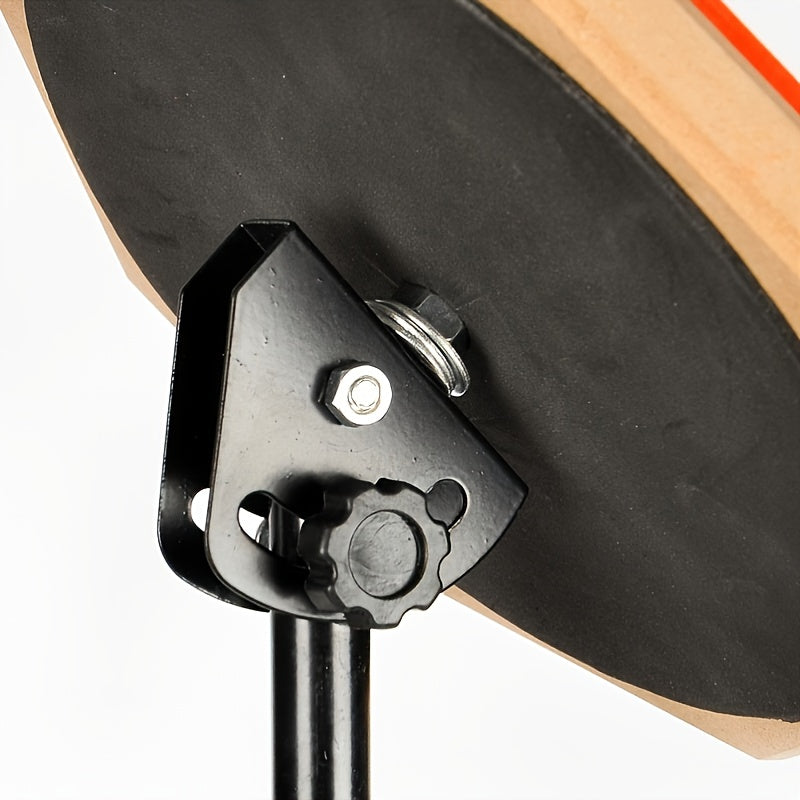 8 Inch Rubber Wooden Drum Practice Set with Durable Bracket