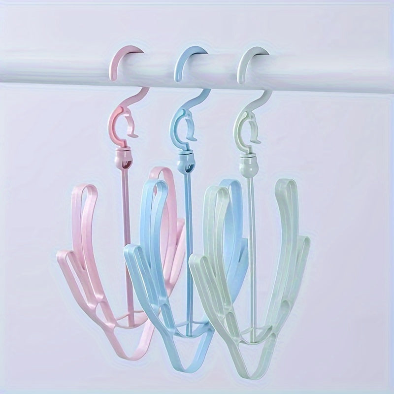 Juego de estantes de plástico con doble gancho para secar zapatos 1 3 6 piezas Organizador de calzado Balcón Lavandería