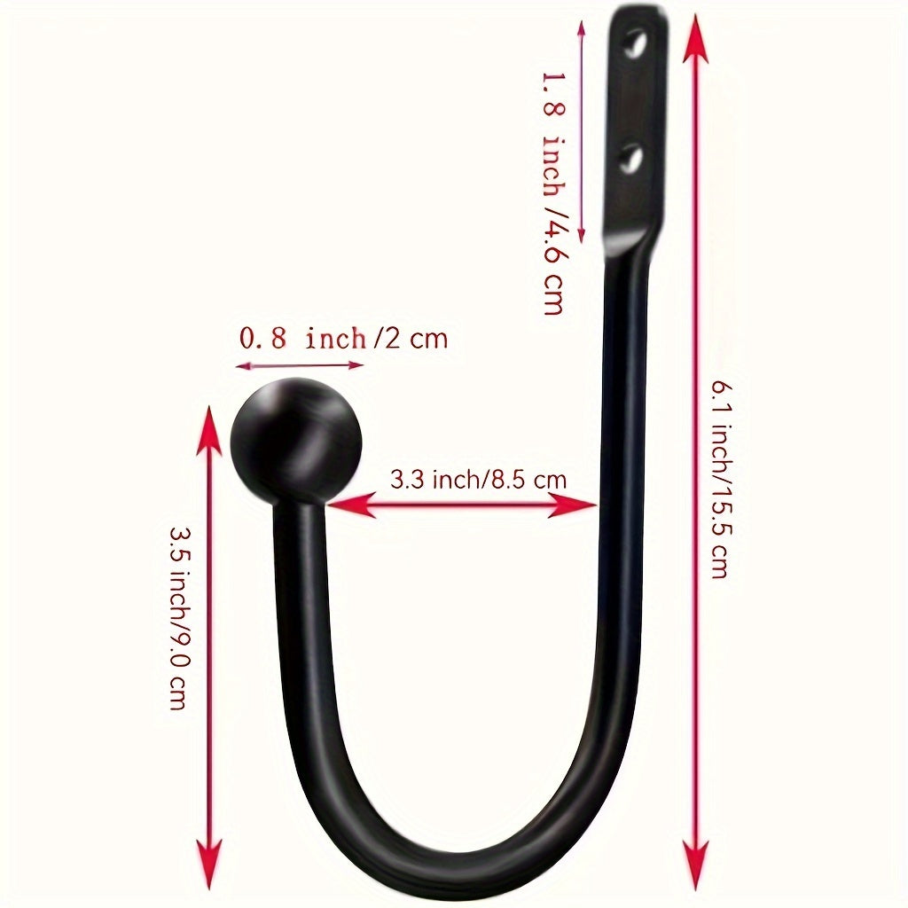 Retro Style Simple Fixed Curtain Tiebacks Set of Two