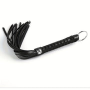 Adult Faux Leather Tassel Whip Solid Color Sensual Play Accessory