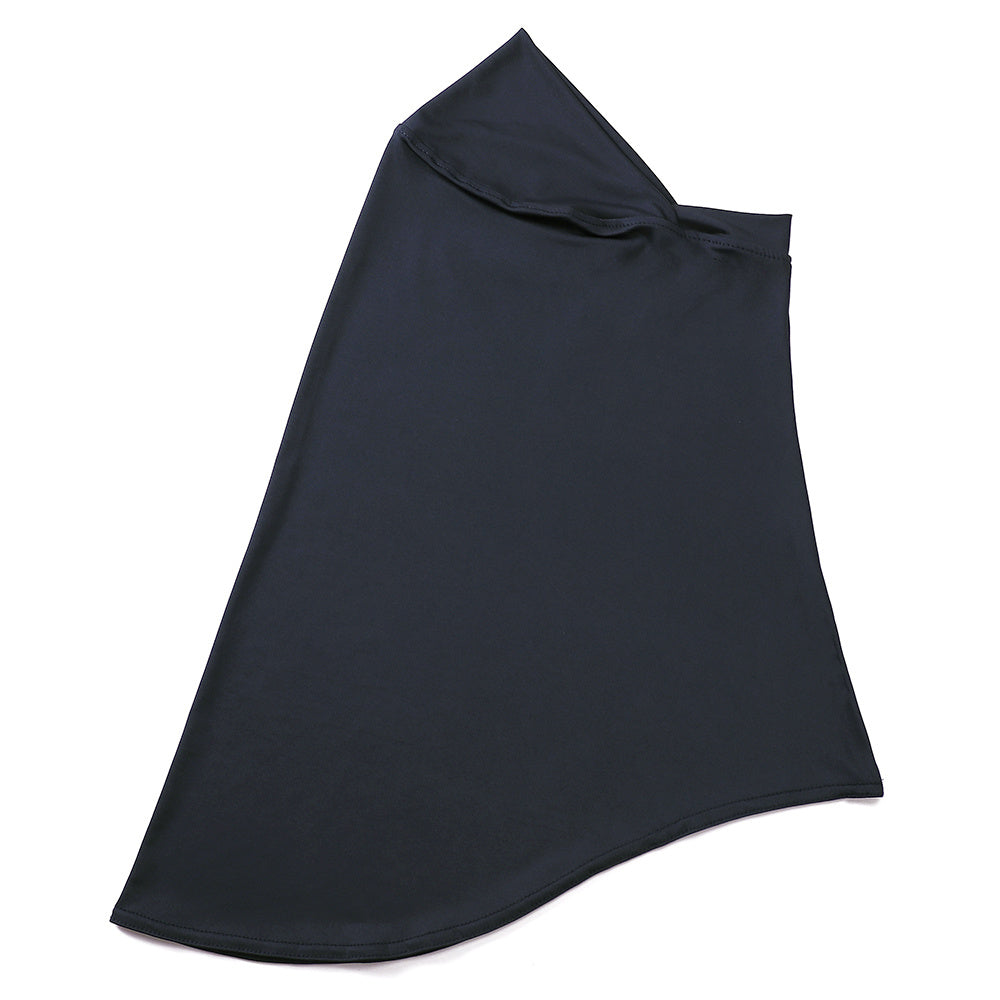 Ladies' Stretch Hijab Scarf Soft Breathable Polyester Lace Trim Full Chin Coverage in Multiple Colors