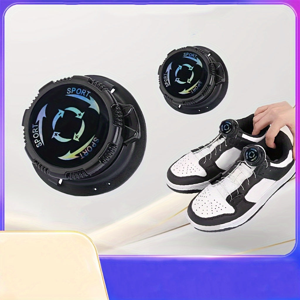 No-Tie Shoelaces with Rotating Buckles for Sneakers and Boots 1 Pair