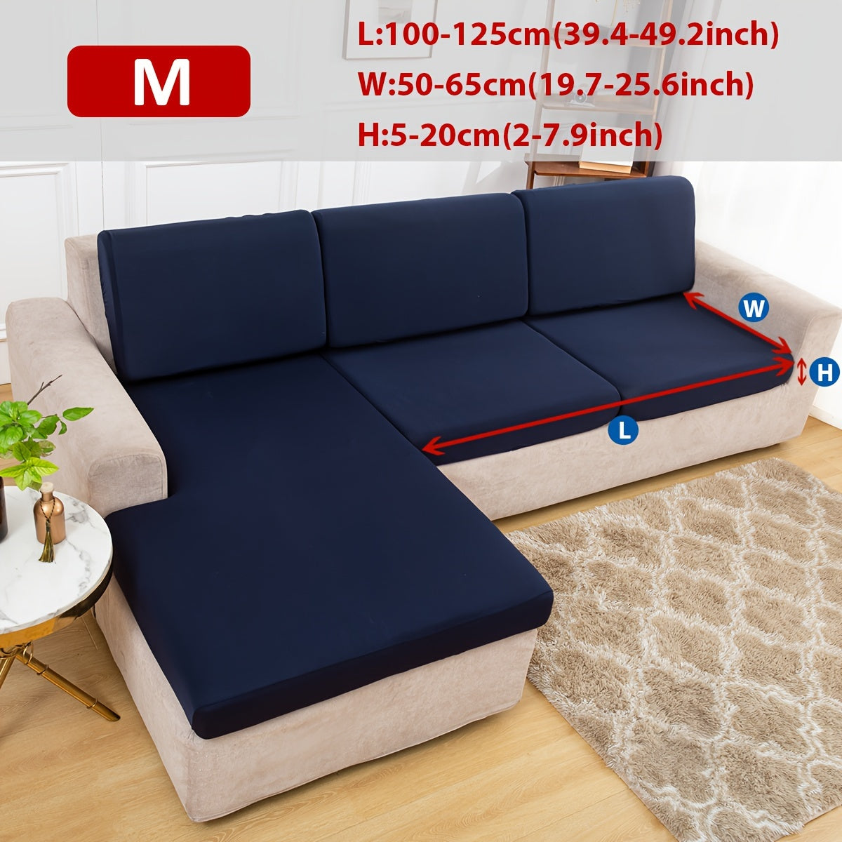 Klassik cho'ziladigan divan qoplamasi, armchair'dan bo'lak divanlargacha mos keladigan elastik lenta slipcover, mashinada yuviladigan polyester va spandeks aralashmasi, bitta o'rindiqdan to'rt o'rindiqli divanlargacha mos keladi.