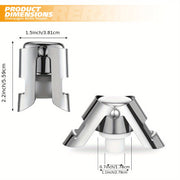 Набор из 2-х шт. штопоров из нержавеющей стали для запечатывания и сохранения красного вина, идеально подходит в качестве рождественского подарка с вином.