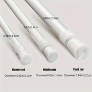 Adjustable Telescopic Spring Rod for Door Window Bathroom Clothes Drying
