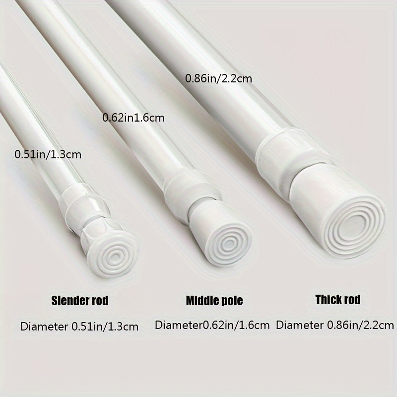 Adjustable Telescopic Spring Rod for Door Window Bathroom Clothes Drying