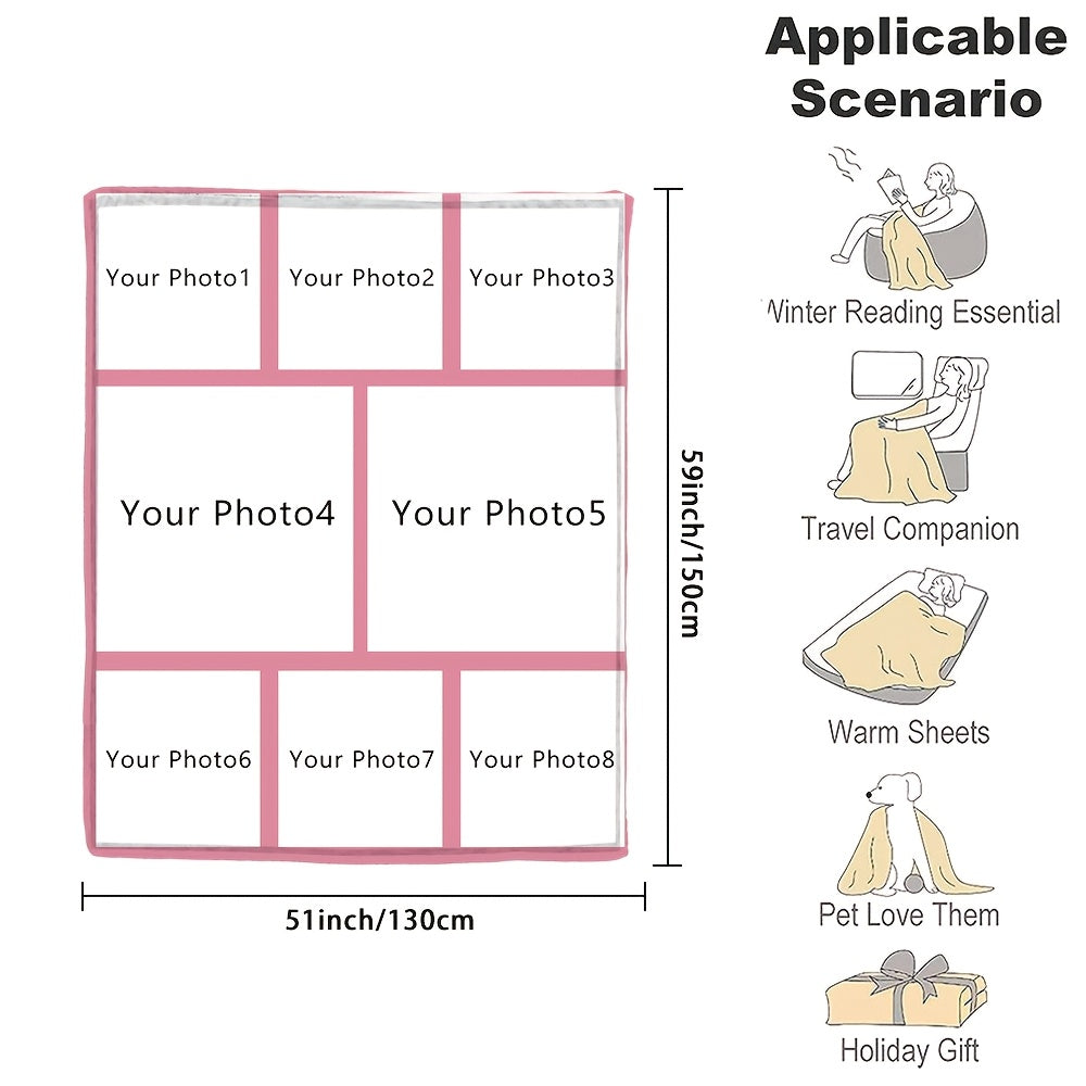 Индивидуальное фланелевое одеяло с фотографией, мягкое теплое одеяло с памятью для пар, семей, дивана, кровати, кемпинга