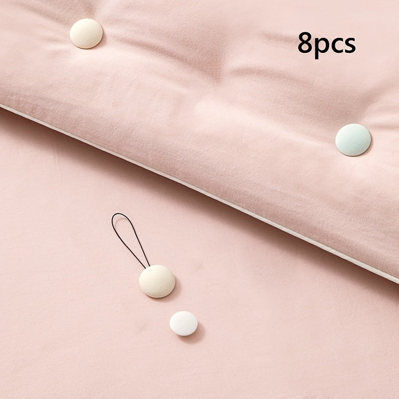 Set of 8 Blue Comforter Clips Duvet Fasteners Bed Bedding Holders