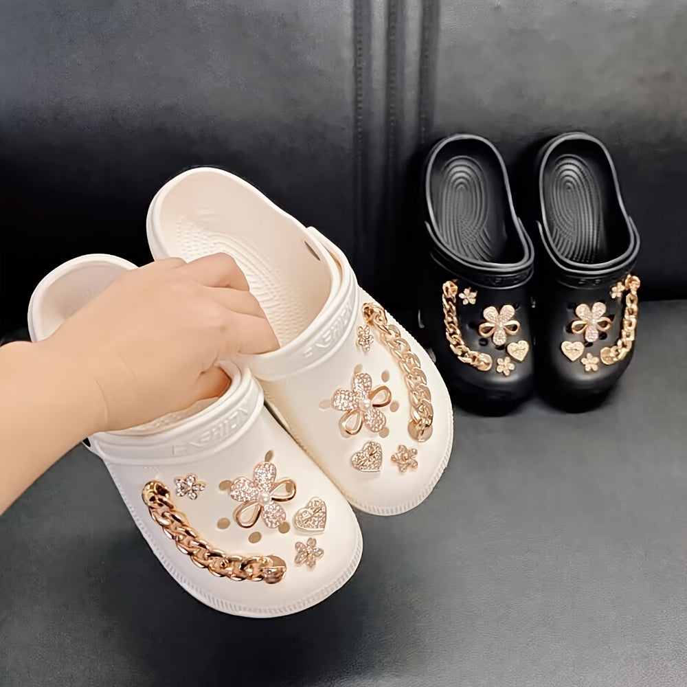 Women's Oversized Black and White Shoes Lightweight EVA Casual Comfort