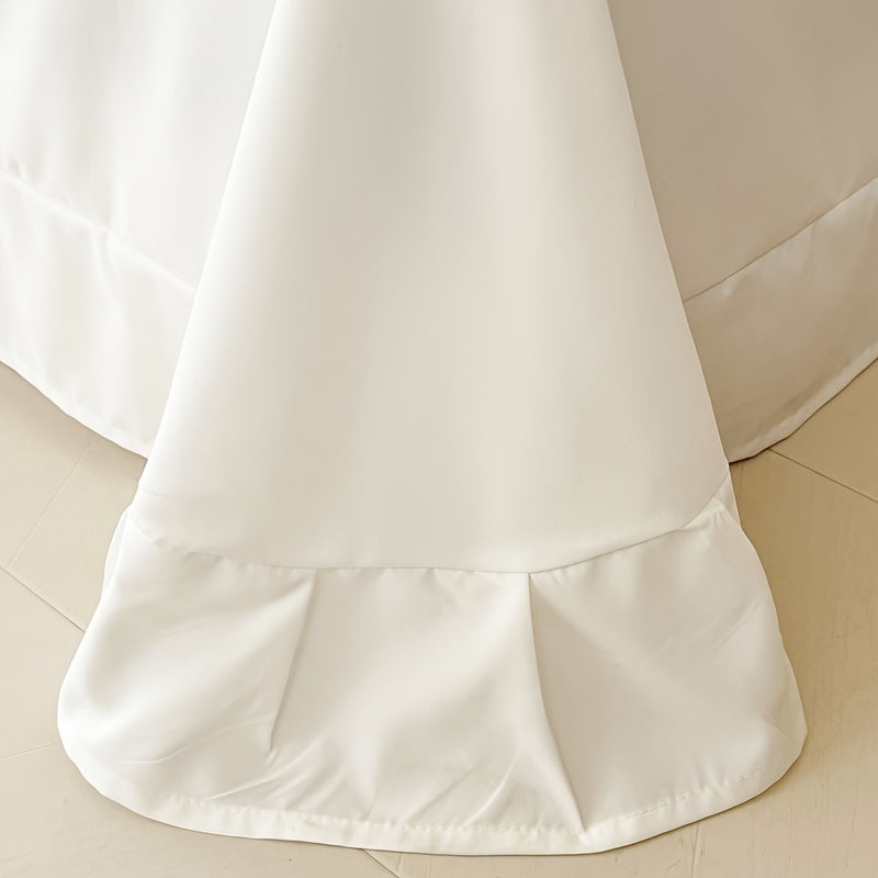 4-Piece Lace Princess Style Bedding Set Soft Breathable Machine Washable