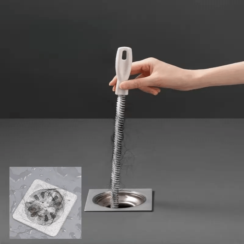 Oshxona, hammom, dush uchun moslashuvchan drenaj tozalash cho'tkasi - Soch va to'siqlarni osonlik bilan olib tashlaydi - Plastik material, elektr talab qilinmaydi - To'kilgan lavabolar uchun oson vosita