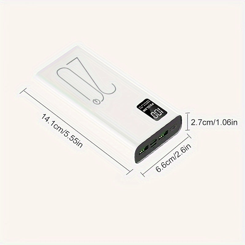 20000mAh Fast Charging Power Bank with Digital Display USB-C Dual USB Ports