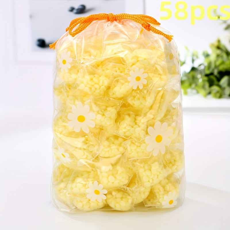 "Fragrant Pearls" kir yuvish kukuni: 12/58/98 dona, uzoq muddatli hid, bo'yoq va oqartuvchi yo'q, PET materialidan tayyorlangan.