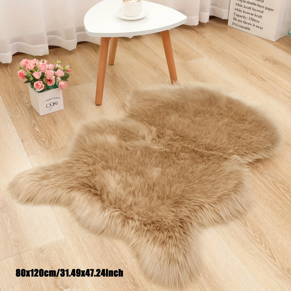 Soft Faux Fur Floor Mat for Home Bedroom Living Room Corridor Aisle