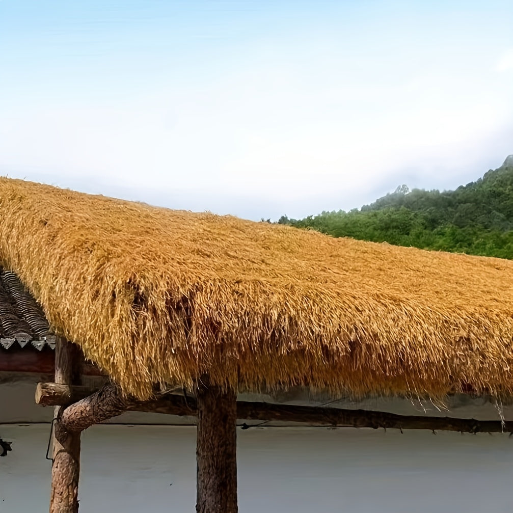 Synthetic Palm Thatch Roll 60mm Waterproof Fireproof for Mexican Tiki Bars and Beach Decor