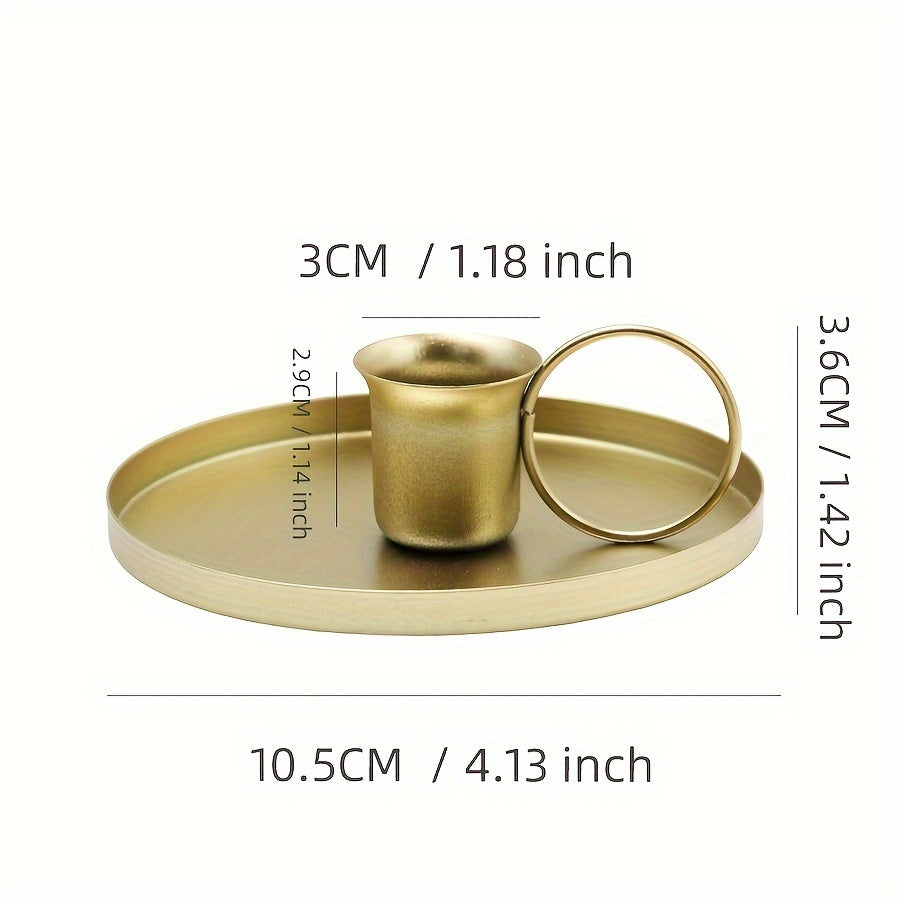 Металлический подсвечник для украшения стола, элегантный, подходит для ужинов и вечеринок